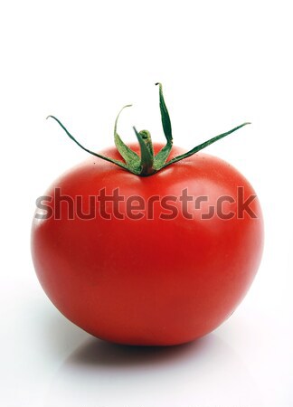 Foto stock: Frescos · rojo · tomate · aislado · blanco · textura