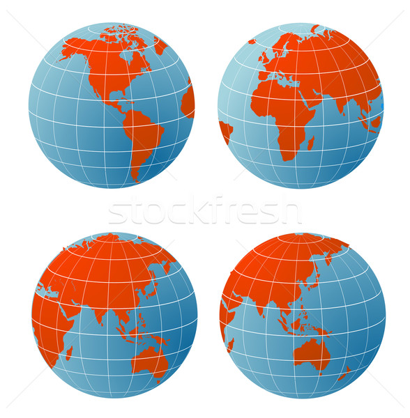 Welt Welt Erde Ball Planeten Land Stock foto © nezezon