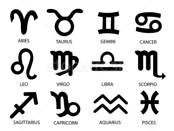 Horoscop naştere zodiac stea semne apă Imagine de stoc © nezezon