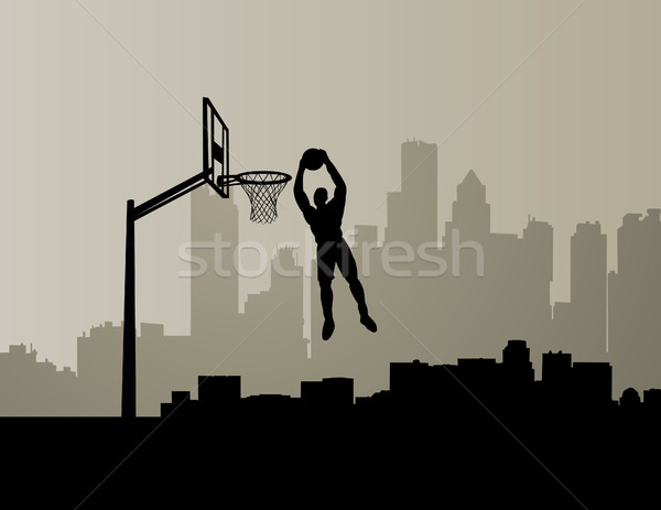 Stock photo: basketball player