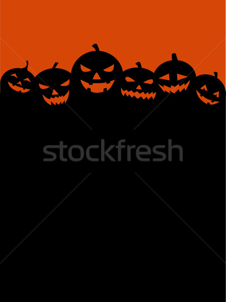 Halloween Party Background with Pumpkins Stock photo © nezezon