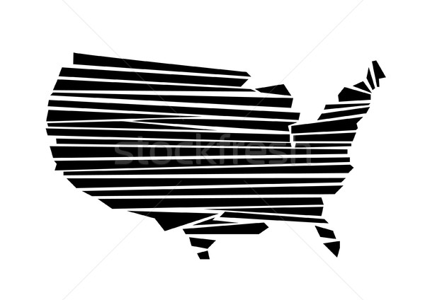 Eua mapa mundo cor américa ilustração Foto stock © nezezon