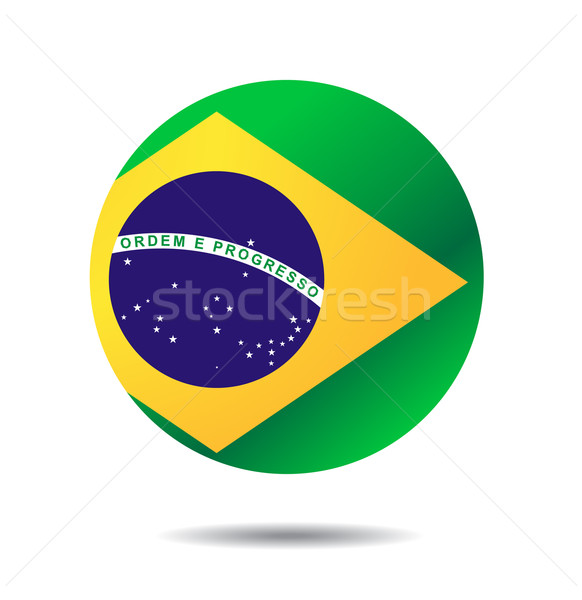 Brazil flag vector Stock photo © nezezon