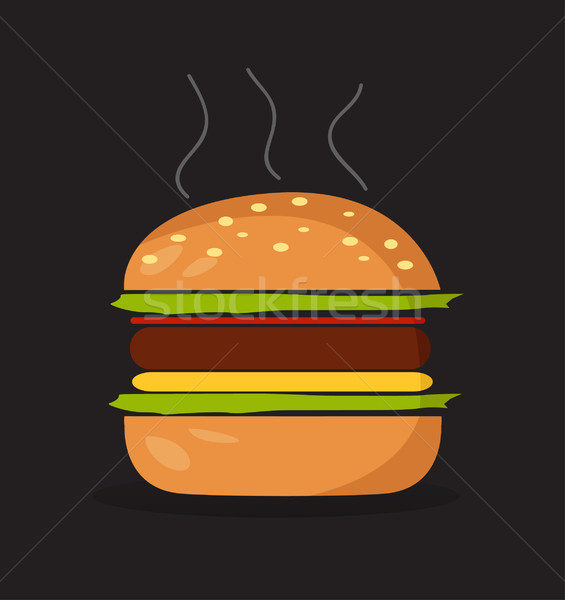 Hamburger symbol Stock photo © nezezon