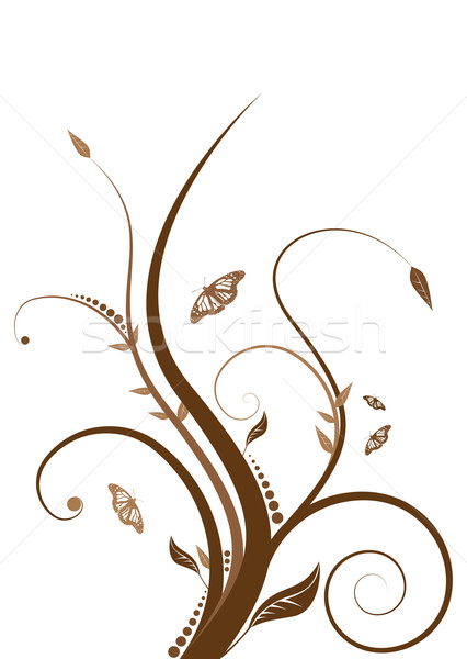 floral brown Stock photo © nicemonkey