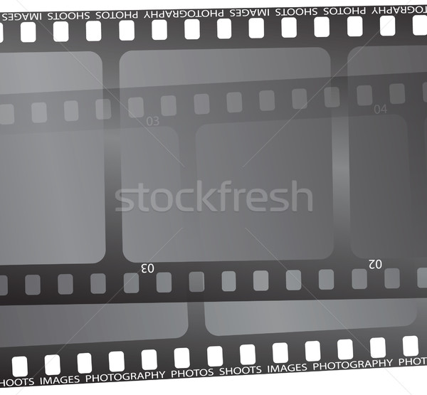 Film vág közelkép darab fekete film Stock fotó © nicemonkey