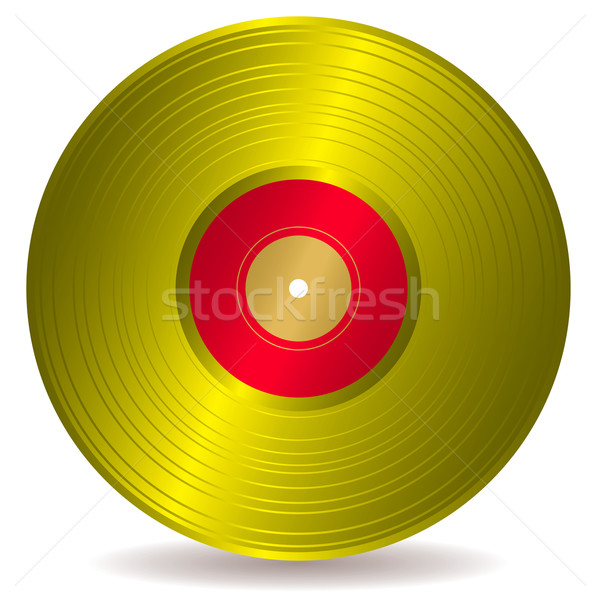 golden disc record album Stock photo © nicemonkey