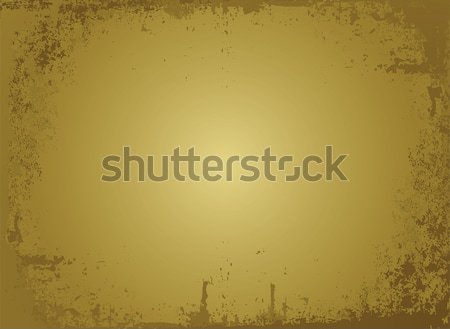 Stockfoto: Gouden · perkament · geïllustreerd · vel · plaats · tekst