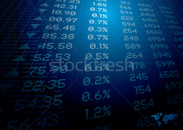 Aktienmarkt Berichte Finanzierung Business Karte schwarz Stock foto © nicemonkey
