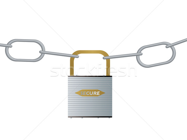 padlock and chain Stock photo © nicemonkey