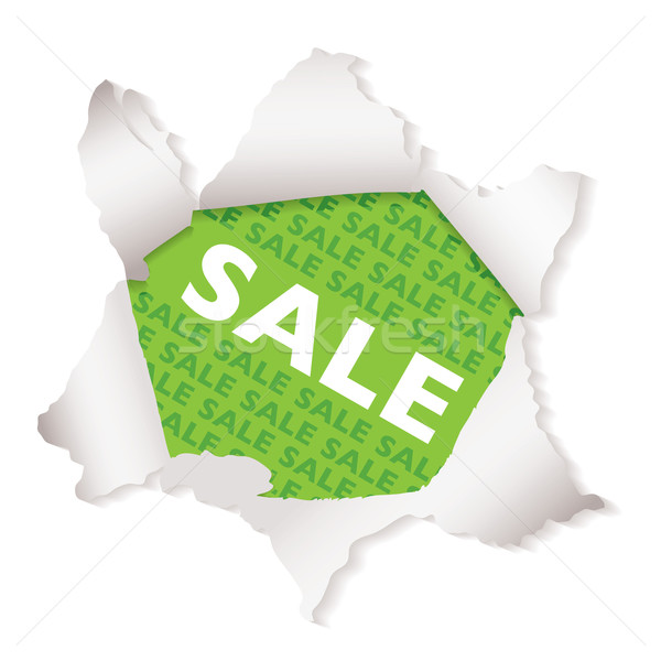 Sale paper explode green Stock photo © nicemonkey