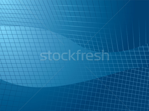 Netz Richtung abstrakten blau illustriert unter Stock foto © nicemonkey