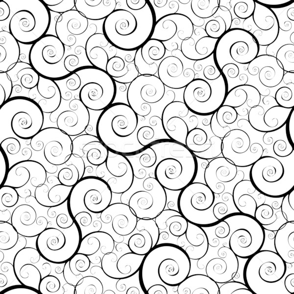 Stock photo: seamless iron swirl