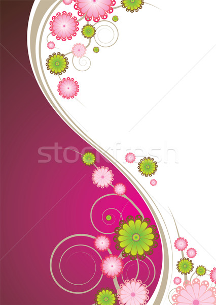 Stock foto: Floral · Explosion · rosa · abstrakten · braun · Kopie · Raum