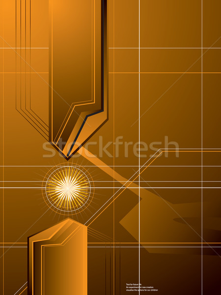 golden arrow background Stock photo © nicemonkey