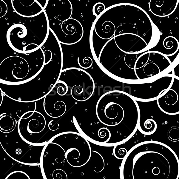 floral bubble black Stock photo © nicemonkey