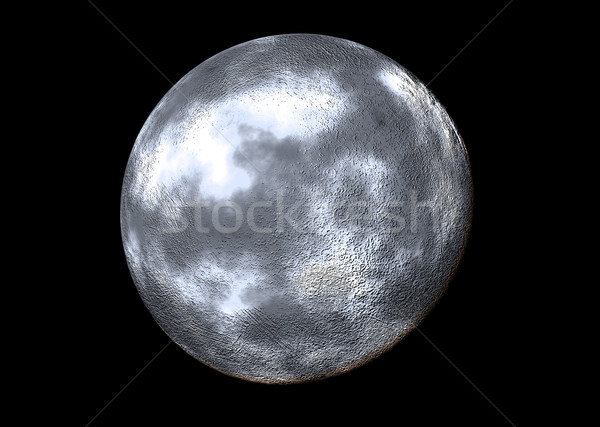 Maan licht landschap ruimte bal Stockfoto © nicemonkey