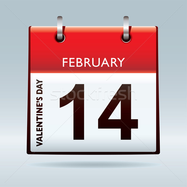 Valentines day calendar Stock photo © nicemonkey