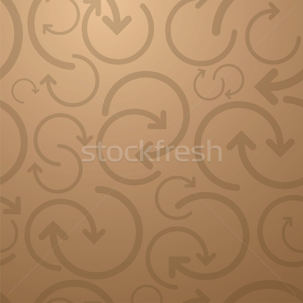 Arany végtelenített nyíl illusztrált terv körkörös Stock fotó © nicemonkey