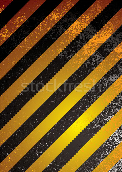 Benachrichtigung Warnung orange Grunge schwarz Streifen Stock foto © nicemonkey
