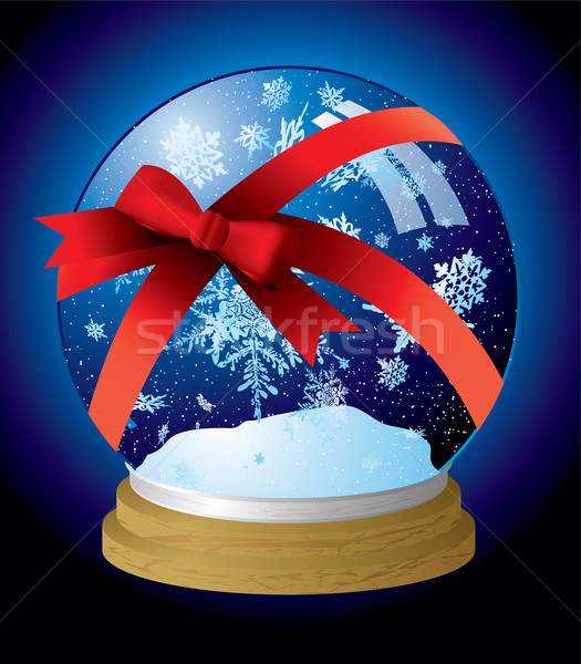 snow globe ribbon Stock photo © nicemonkey