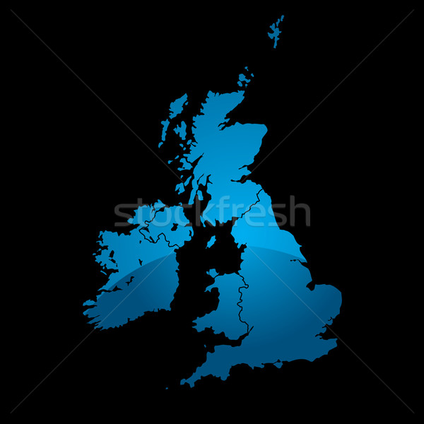 uk map blue divide Stock photo © nicemonkey