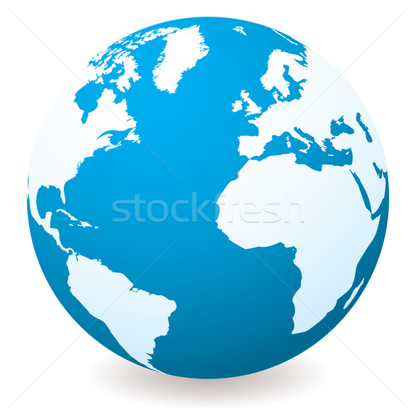 light dark blue globe Stock photo © nicemonkey