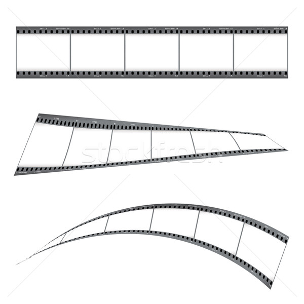Grunge Filmstreifen drei Stelle Hintergrund Rahmen Stock foto © nicemonkey