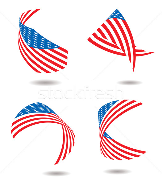 us flag ribbon Stock photo © nicemonkey