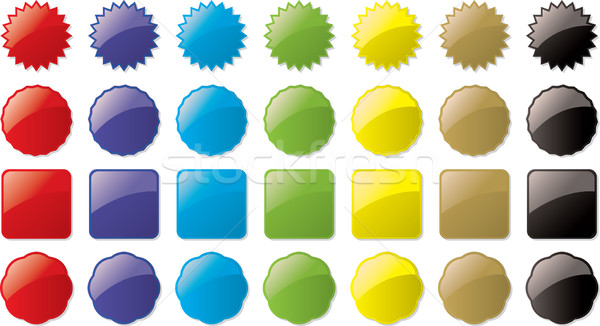 glass buttons colored Stock photo © nicemonkey