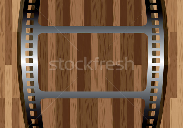 Film legno guardando pezzo legno pannello Foto d'archivio © nicemonkey