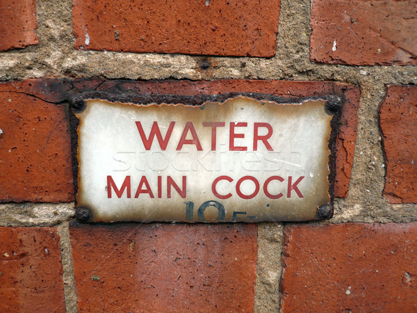 water cock wall Stock photo © nicemonkey