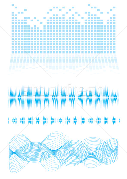 Equalizer Typ Musik blau Sound Wellen Stock foto © nicemonkey