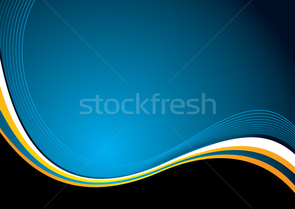 Toamnă val nou abstract ilustrat Imagine de stoc © nicemonkey