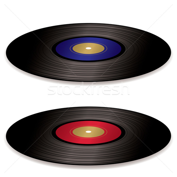 Lp lemez album pár ódivatú bakelit Stock fotó © nicemonkey