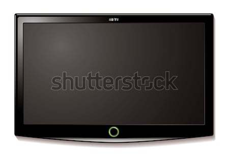 LCD tv white screen Stock photo © nicemonkey
