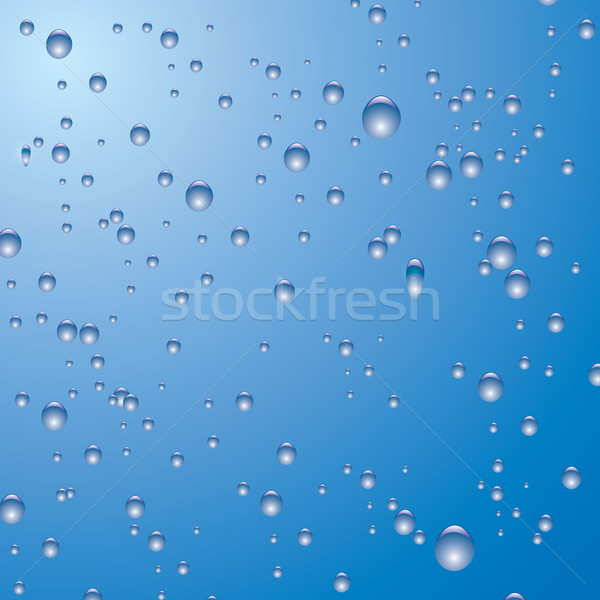 Palid albastru balon ilustrat alb apă Imagine de stoc © nicemonkey