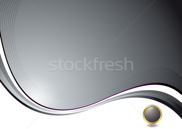 Argent vague illustré espace de copie bouton affaires [[stock_photo]] © nicemonkey