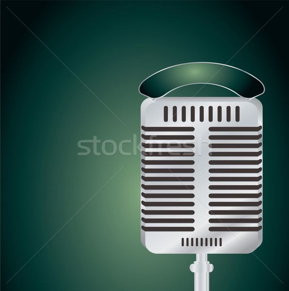 microphone green Stock photo © nicemonkey