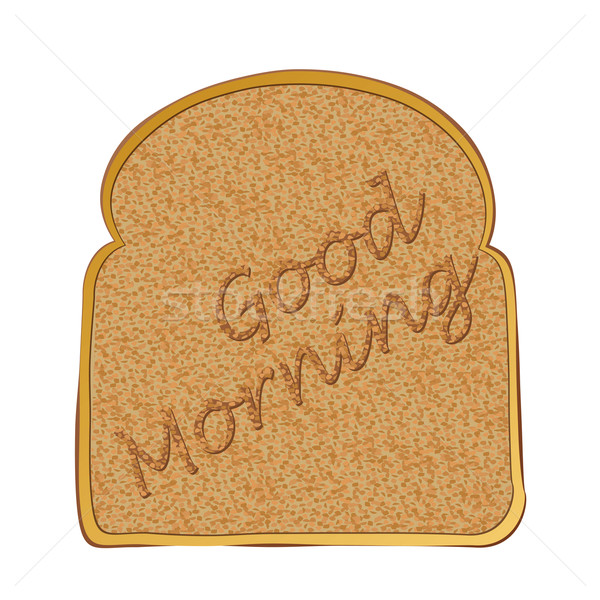 Slice of toast morning Stock photo © nicemonkey