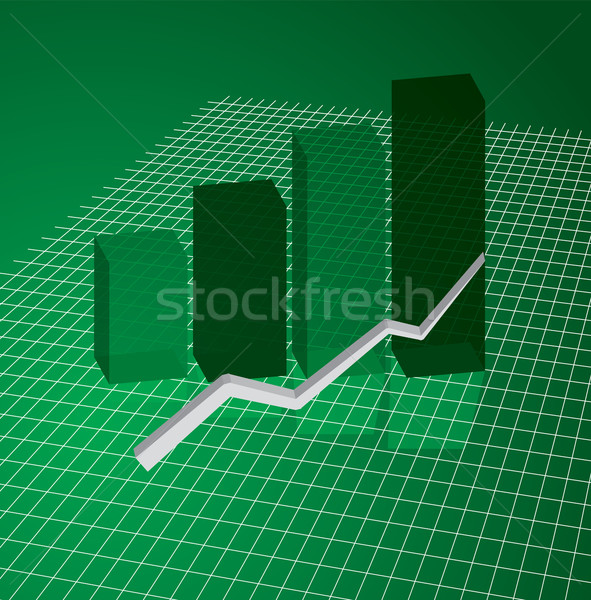 Gráfico red verde negocios mostrar Foto stock © nicemonkey