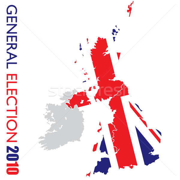 Général élection britannique blanche carte [[stock_photo]] © nicemonkey