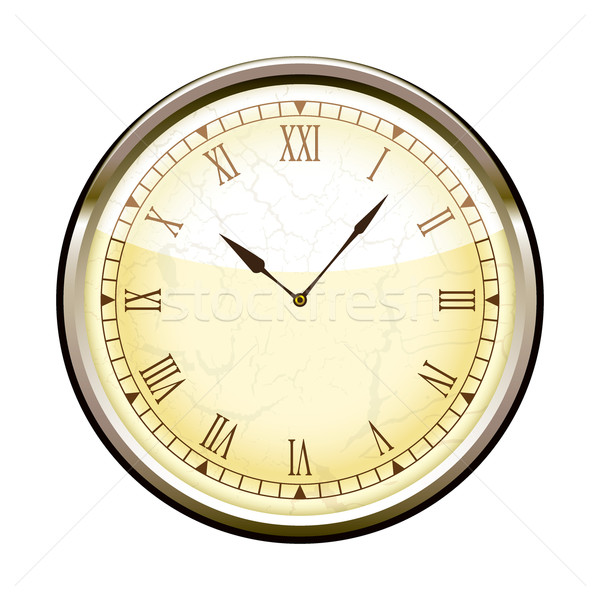 Romana reloj pasado de moda textura metal Foto stock © nicemonkey