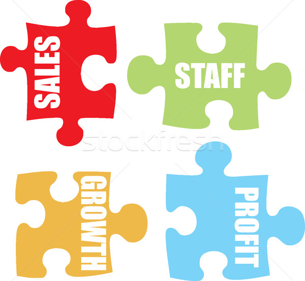 business jigsaw colour Stock photo © nicemonkey