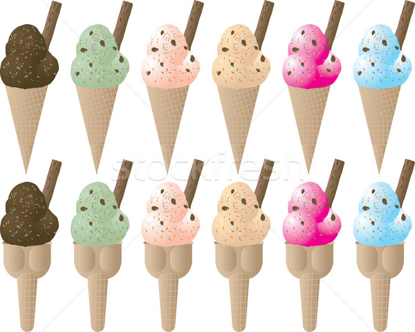 ice cream variation sprinkle Stock photo © nicemonkey