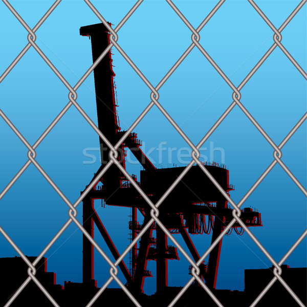 crane wire fence Stock photo © nicemonkey