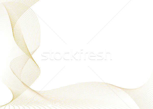 [[stock_photo]]: Or · vague · résumé · lignes · blanche