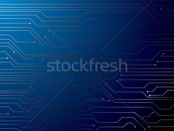 Circuit Blauw illustratie digitale circuit board internet Stockfoto © nicemonkey