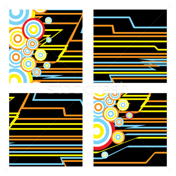 Inka négyzetek absztrakt tér dizájnok színek Stock fotó © nicemonkey