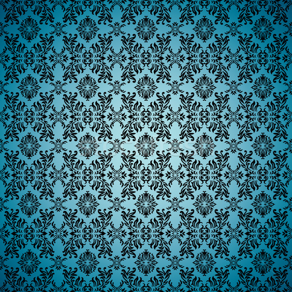 gothic seamless blue wallpaper Stock photo © nicemonkey